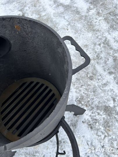 Печь для казана из толстой стали 10 мм