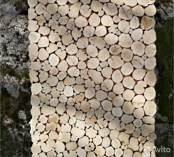 Панно из можжевельника для бани