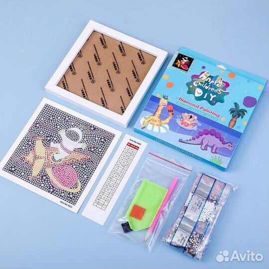 Алмазная мозаика вышивка на подрамнике для детей