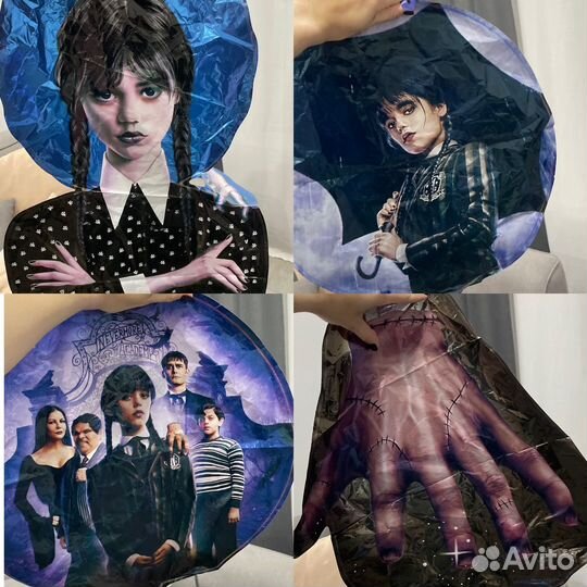 Аксессуары для дня рождения Уэнсдей