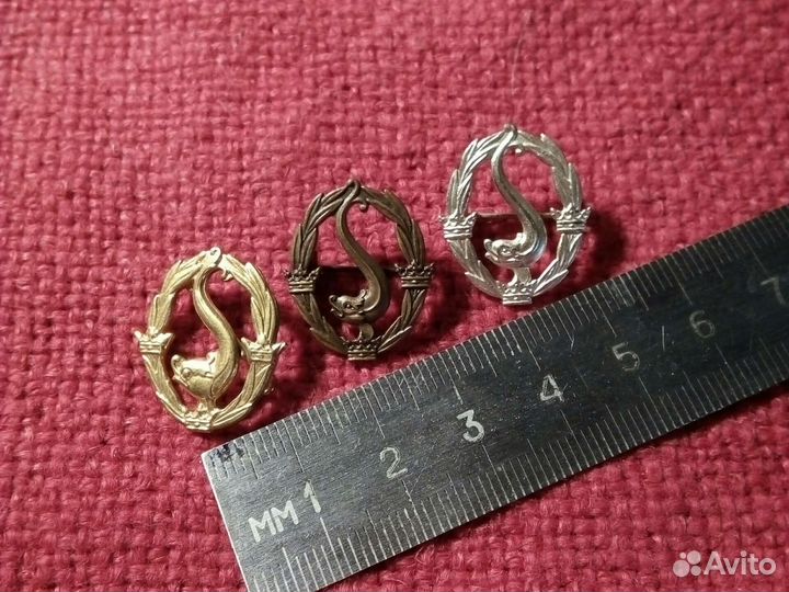 Знак Федерация Швеции по плаванию (набор) 3шт