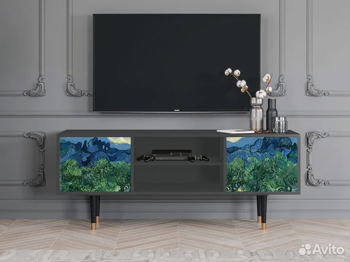 Тв-тумба T2 - Антрацит - The Oil Trees