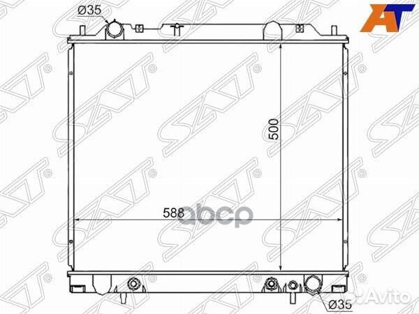 Радиатор Mitsubishi Delica 94-07 / Pajero Sport