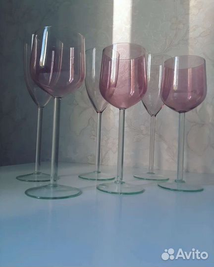 Калининские фужеры для вина и шампанского СССР