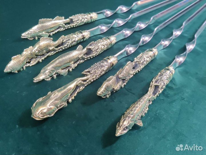 Мужской подарок - Шампура для шашлыка Рыба