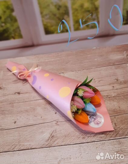 Мыло ручной работы цветы