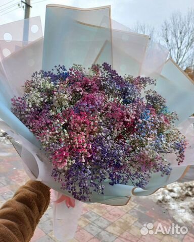 Букеты-гиганты из Гипсофилы