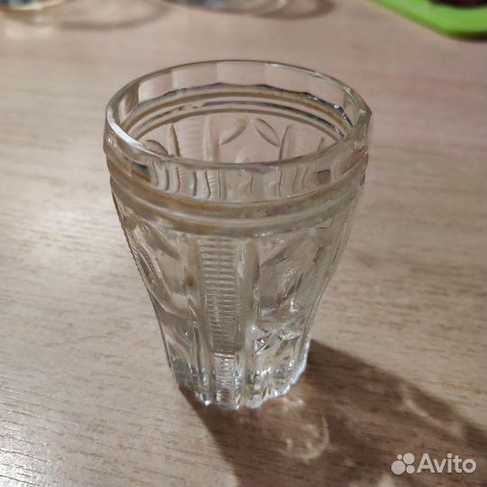 Стопки 2шт, стаканы 5шт, пепельница хрусталь СССР