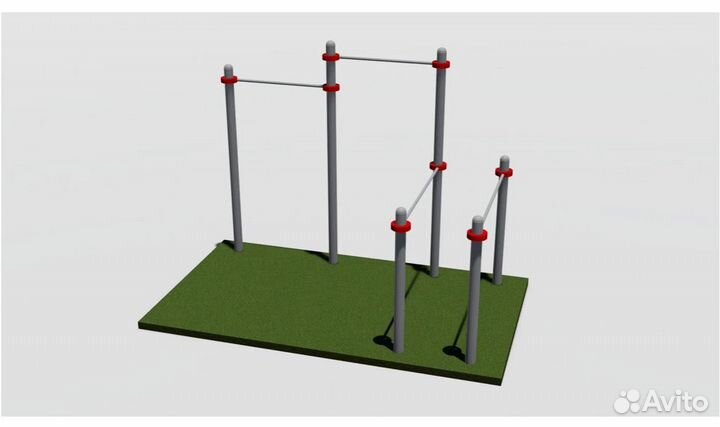 Воркаут площадка Турник брусья уличные
