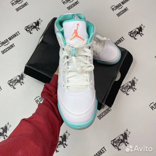 Эксклюзив 42 eu Nike air jordan 5 retro gs aqua