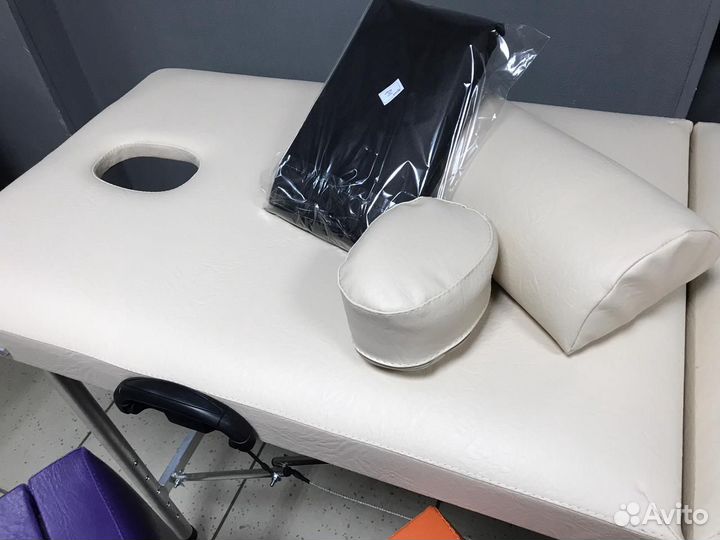 Массажная кушетка Люкс 180*60-75-94 - бежевый