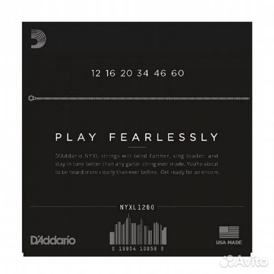 Струны 012-060 для электрогитары D'Addario nyxl126