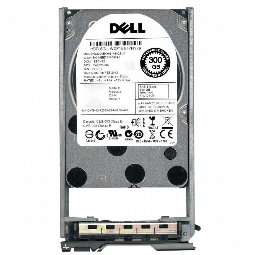 [X79H3] Жесткий Диск Dell 300gb Sas 2,5" X79h3