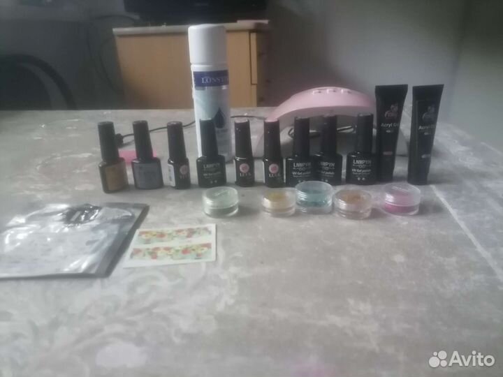 Набор для наращивания ногтей бу