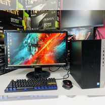 I7 7700,16GB,GTX1650 + Монитор 24"IPS - Гарантия