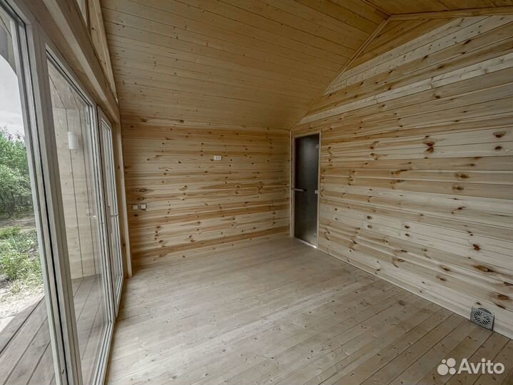 Баня в стиле барнхаус 4*3,5