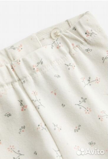 Новый комплект муслиновая блузка и лосины 68 hm