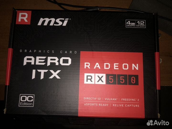 Видеокарта msi amd radeon rx550