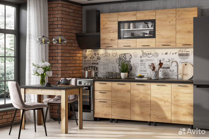 Кухня новая 2.0м смотрится очень классно