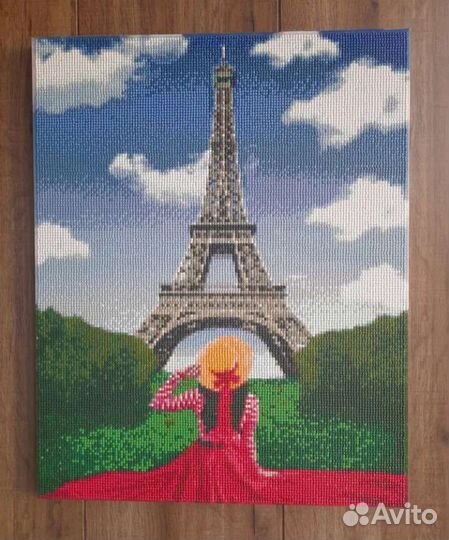 Алмазная мозаика на подрамнике 40*50 Париж