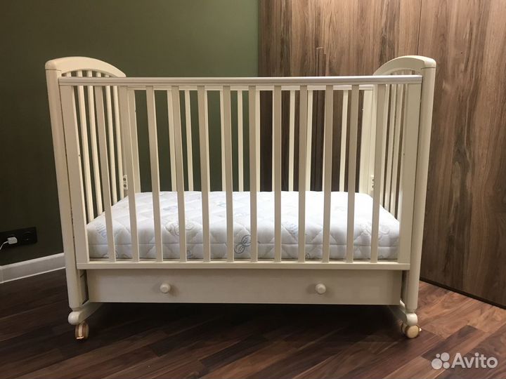 Детская кроватка Дашенька Гандылян + матрас Plitex