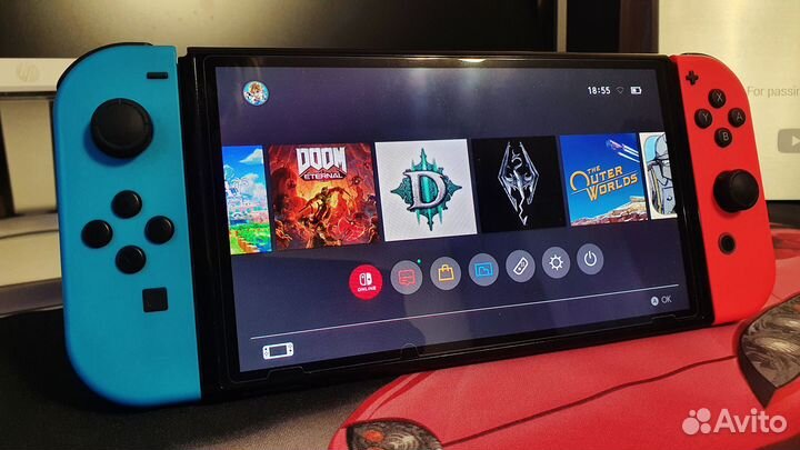 Nintendo Switch oled 512 gb. Прошитая + игры
