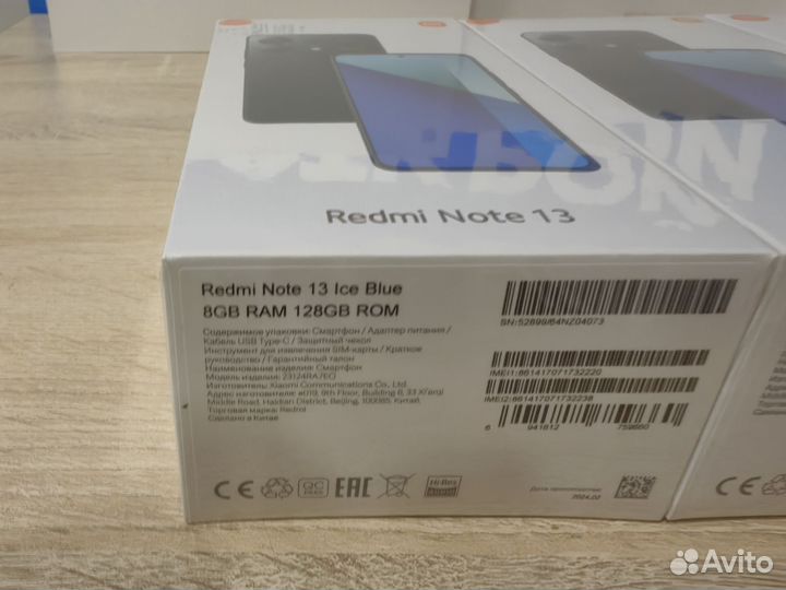 Xiaomi Redmi Note 13, 8/128 ГБ