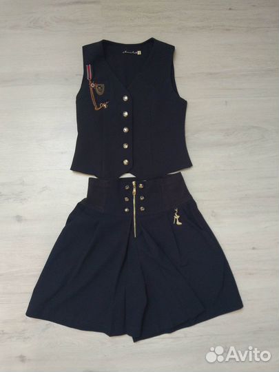 Форма школа, Маленькая леди,146см, жилетка и шорты