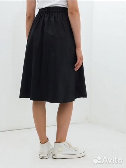 Юбка школьная чёрная размер S (40-42)