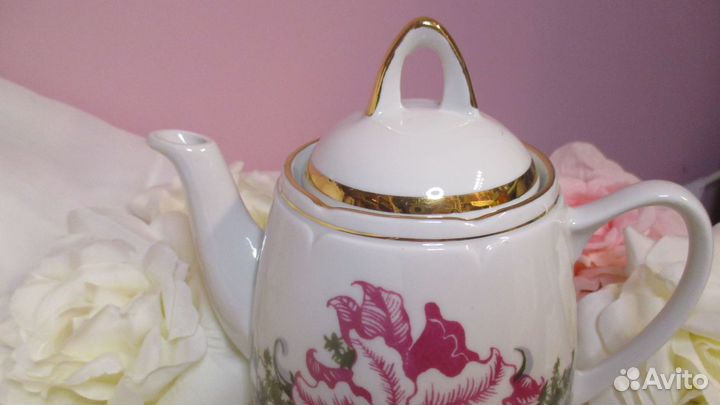 Чайник Цикламен Рига 1975-76 год Редкость