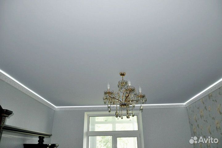 Натяжной потолок матовый