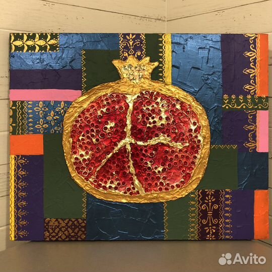 Картина яркая абстракция