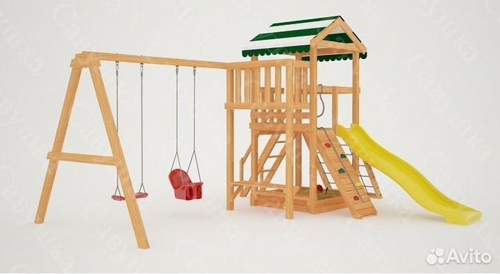 Детская деревянная площадка
