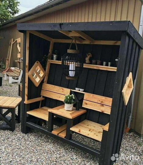 Беседка домик