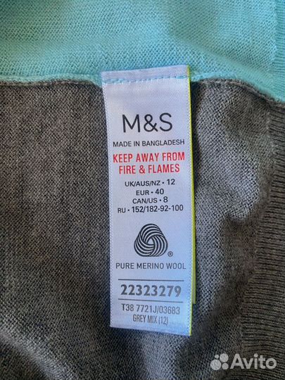 Джемперы меринос M&S