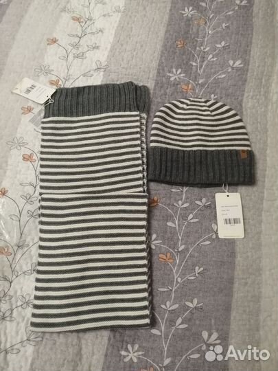 Комплект шапка и шарф 56 см