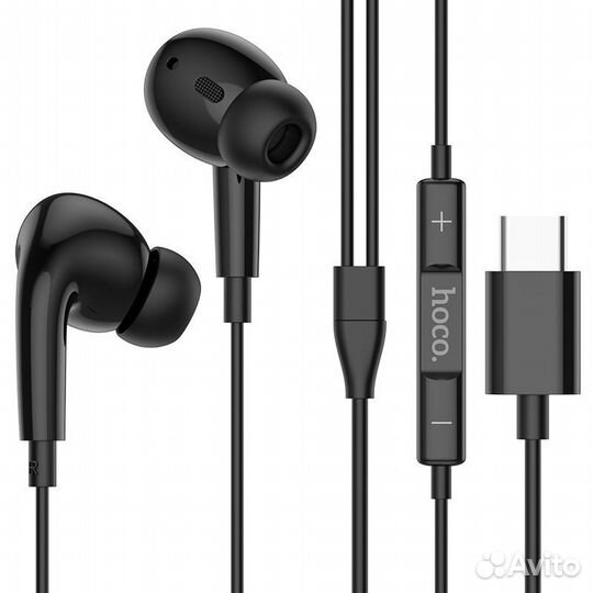 Наушники с микрофоном hoco M1 Pro (Type-C), черные