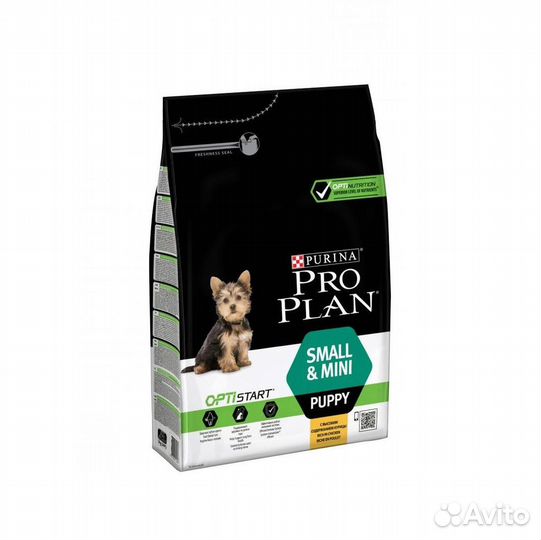 Pro Plan Puppy Small & Mini с Курицей для щенков м