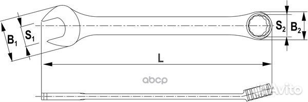 Ключ гаечный комбинированный, 25 мм CW00025 THO
