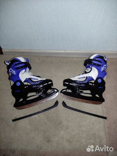 Коньки раздвижные ледовые детские. Размер 26-29