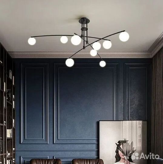 Люстра минималистичная скандинавская новая samlist