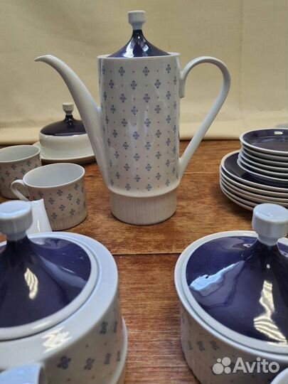 Сервиз чайный Volkstedt гдр фарфор винтаж