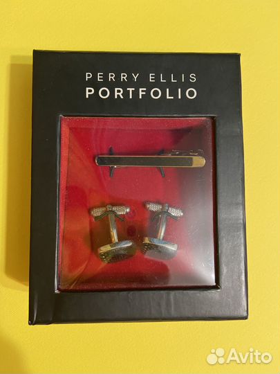 Зажим для галстука и запонки Perry Ellis (США)