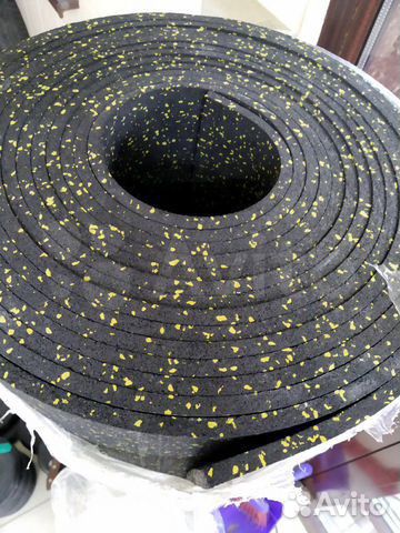 Покрытие под тренажёры. Резиновое, рулонное