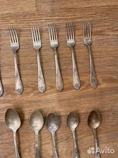 Мельхиоровые ложки и вилки СССР