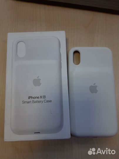 Оригинальный чехол-аккумулятор для iPhone XR белый