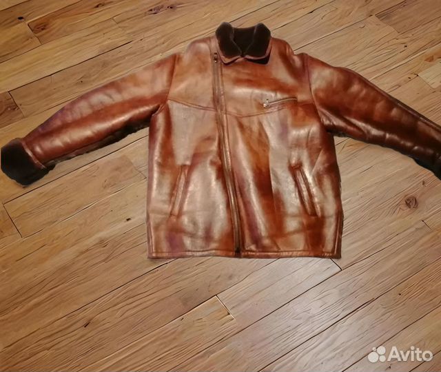 Мужская зимняя куртка дубленка из эко-кожи