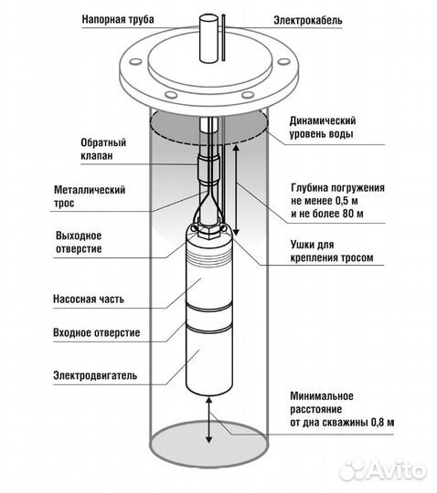 Насос скважинный TF3 -110/2.7 Belamos