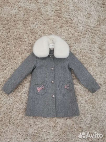 Пальто для девочки 140