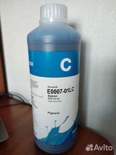 Чернила пигментные для Epson, cyan 1 литр